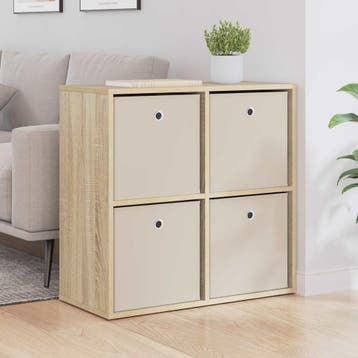 vidaXL Dressoir Sonoma Eiken 68,5 x 32 x 67 cm, Verzenden, Nieuw, 50 tot 100 cm, 25 tot 50 cm
