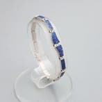 Zilver, Art Deco Lapis Lazuli - Armband