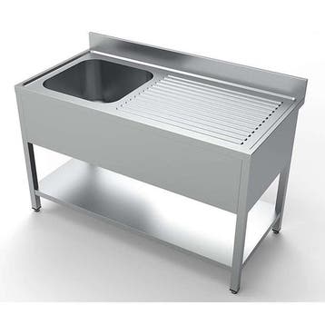 RVS Spoeltafel | Diverse Afmetingen wasbak | Wastafel, Ophalen of Verzenden, Nieuw in verpakking, Meubilair