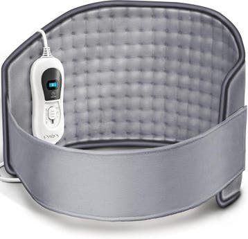 Warmtekussen rug - Warmteband - Verwarmde rugband - Grijs -, Verzenden, Zo goed als nieuw