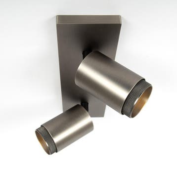 Scott 2 Opbouwspot Gun Metal Binnenverlichting Spots opbouw, Verzenden, Nieuw, Plafondspot of Wandspot