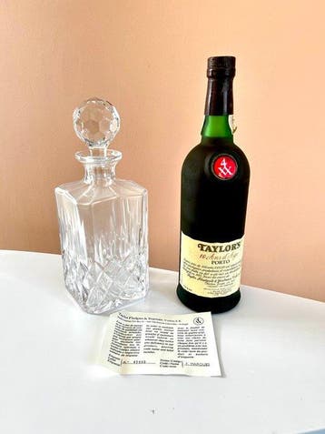 Taylor’s 10 years old Tawny Port - Gift Set with Crystal, Nieuw