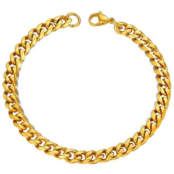 Fako Bijoux - Schakelarmband Gourmet - Cuban Link - Staal -, Sieraden, Tassen en Uiterlijk, Verzenden, Nieuw