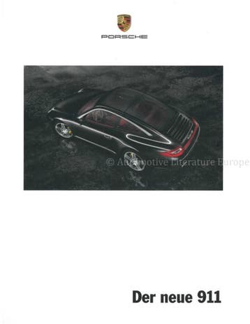2009 PORSCHE 911 CARRERA | TARGA HARDCOVER BROCHURE DUITS, Nieuw, Porsche, Author