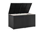 Veiling - Polyrotan Opbergbox Ikaria - 950 L - Zwart, Tuin en Terras, Overige Tuin en Terras, Nieuw