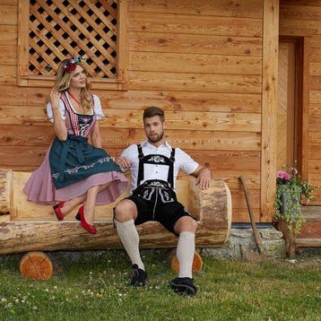 2dekans | Dressforfun Mini-Dirndl Berchtesgaden model 2 XXL, Dressforfun, Ophalen of Verzenden, Zo goed als nieuw