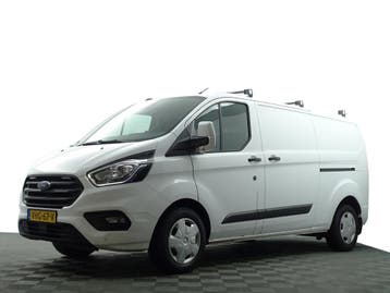 Ford Transit Custom 340 2.0 TDCI Euro 6 L2 Limited-, Stof, Gebruikt, Wit, Dealer onderhouden