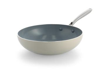 BK BK wokpan Ø28cm keramisch PFAS-vrij beige, Verzenden, Nieuw