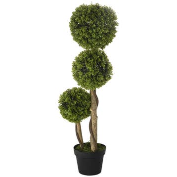 TRUUSK Kunstmatige Buxus Plant 90 cm - Inclusief Bloempot -, Verzenden, Nieuw