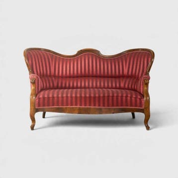 Sofa - Hout, Textiel - Biedermeier-salonbank