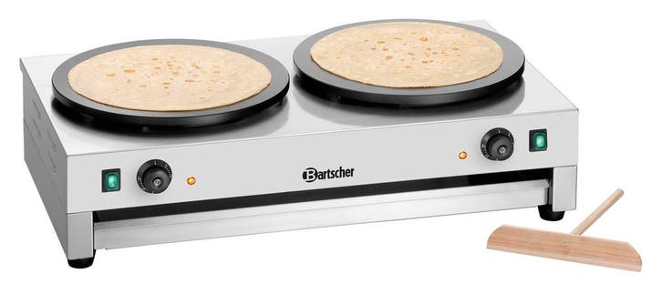 Bartscher Crêpe-bakplaat 2CP400 | 2x Ø40cm | 2x 230V | 860x5, Zakelijke goederen, Horeca | Keukenapparatuur, Nieuw in verpakking