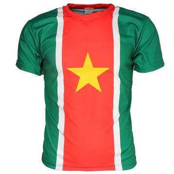 Suriname Vlag Oldschool Style Voetbal T-Shirt, Verzenden, Nieuw