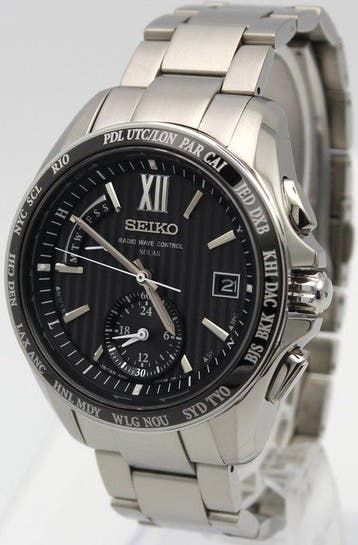 Seiko - Solar Radio Controlled World Time Dual Time - Zonder