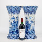 De Porceleyne Fles, Delft - H. 45cm - Vaas (2) - Creamware -, Antiek en Kunst