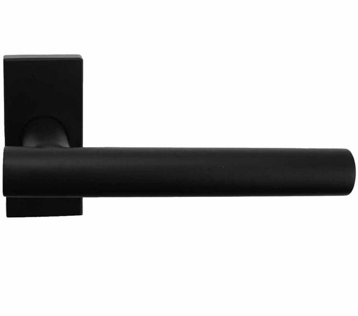 Deurklink BASICS LB7-19/Q32G op rechthoekig rozet mat zwart, Doe-het-zelf en Verbouw, Deuren en Horren, Verzenden