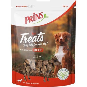 10x Prins Treats Hondensnacks Rund 120 gr, Verzenden, Hond