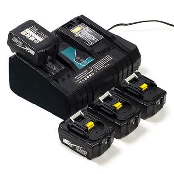 Startset: 4x Makita BL1860B / 18V LXT accu, 123accu huismerk, Verzenden, Nieuw