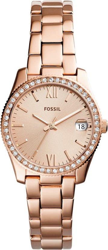 Fossil Scarlette horloge - Goudkleurig - 32 mm, Verzenden, Nieuw