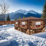 Paviljoen Almchalet met verwijderbare zijdelen - 6 m, Tuin en Terras, Partytenten, Verzenden, Nieuw