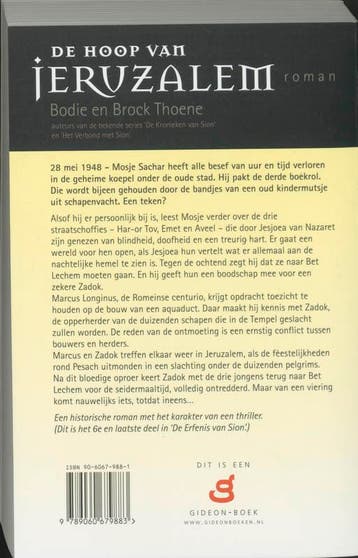 HOOP VAN JERUZALEM, DE   dEvS6 9789060679883 B. Thoene, Verzenden, Gelezen, B. Thoene