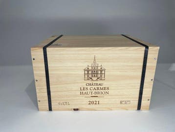 2021 Château Les Carmes Haut-Brion - Bordeaux - 6 Flessen, Nieuw