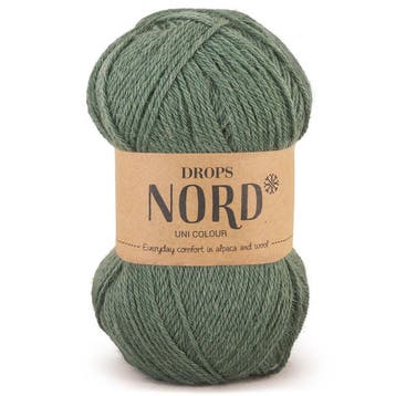 DROPS Nord Uni Colour - 19 bosgroen - Wol Garen, Ophalen of Verzenden, Nieuw