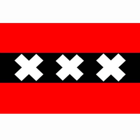Amsterdamse vlag / vlag Amsterdam, Diversen, Vlaggen en Wimpels