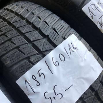2 x Falken 185-60-14 Winterbanden 5,5mm, 14 inch, Gebruikt, Band(en), Personenwagen