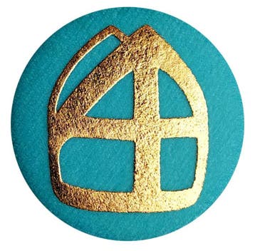 Button met mijter blauw, Diversen, Ophalen of Verzenden, Nieuw