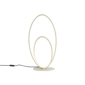 Design tafellamp beige incl. LED 3-staps dimbaar - Boomerang, Verzenden, Nieuw