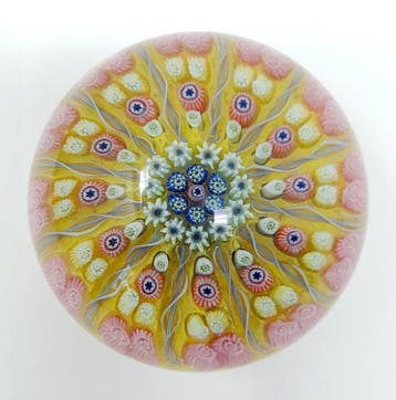 Perthshire Glass Scotland - Presse-papier - PP2 12 Spoke, Antiek en Kunst, Antiek | Glas en Kristal