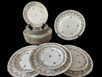ULIM Limoges - Tafelservies voor 12 (22) - Porselein - Diner