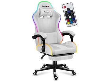 Huzaro FORCE 4.7 - Gamingstoel - RGB LED-verlichting - Wit, Huis en Inrichting, Verzenden, Nieuw
