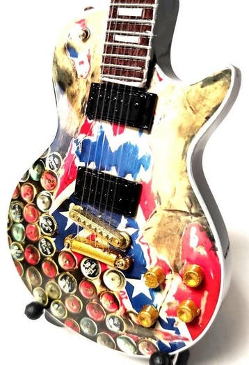 Miniatuur replica Gibson gitaar Zakk Wylde Black Lbl Society, Ophalen of Verzenden, Nieuw, Pop, Beeldje of Miniatuur