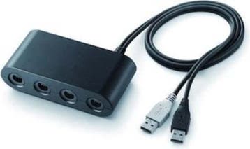 Gamecube Controller Adapter voor Wii U & Switch (Third Pa..., Ophalen of Verzenden, Zo goed als nieuw