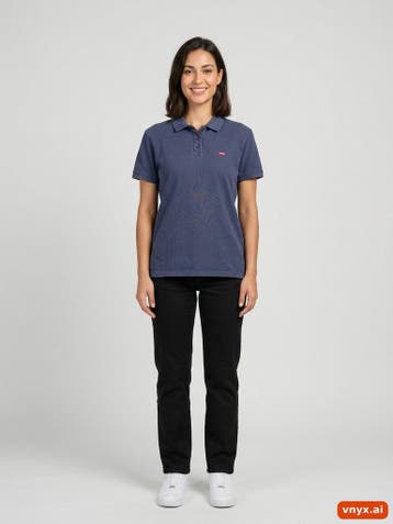 Levis Polos Dames maat M Marineblauw Vintage, Kleding | Dames, Ophalen of Verzenden, Nieuw