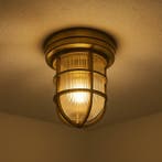 Gibraltar Scheepslamp Brons Buitenverlichting, Overige materialen, Verzenden, Nieuw, 50 tot 250 watt