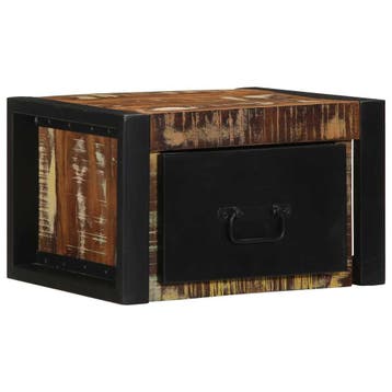 vidaXL Nachtkastje 40x35x25 cm massief gerecycled hout, Verzenden, Nieuw, Hout