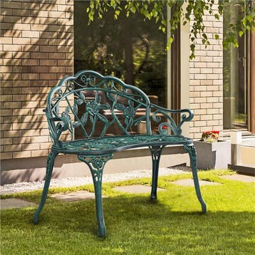 2dekans | Yaheetech Vintage Tuinbank 99,5 x 57 x 78,5 cm -, Tuin en Terras, Ophalen of Verzenden, Zo goed als nieuw