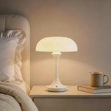 Moderne Oranje Mushroom Tafellamp met Touch Control - 3 Kleu, Verzenden, Nieuw