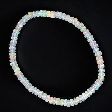Armband met witte opaal, multicolor van Ethiopische
