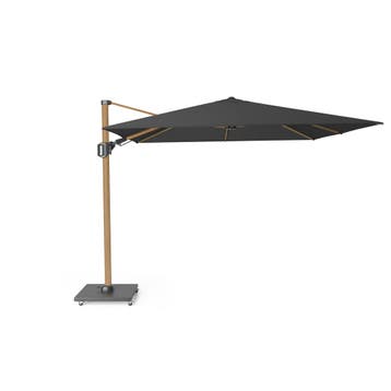 Challenger T2 premium zweefparasol 300x300 cm teak mast, Tuin en Terras, Ophalen of Verzenden, Nieuw