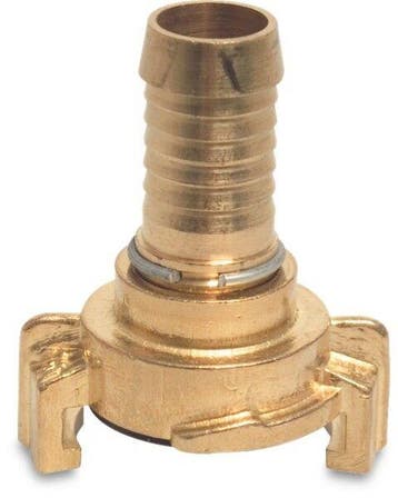 Geka messing koppeling met draaibare slangtule-19 mm (¾), Verzenden, Nieuw