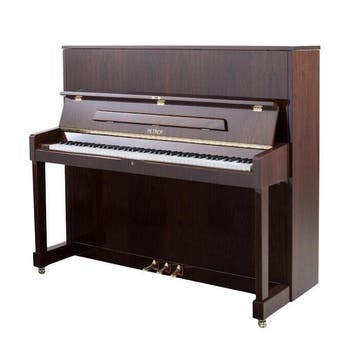 Petrof P 125 M1 PWL messing piano, Nieuw, Bruin, Piano