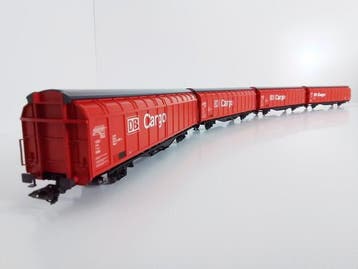 Märklin H0 - 48012 - Modeltrein (4) - 4 x Schuifwandwagen -, Nieuw