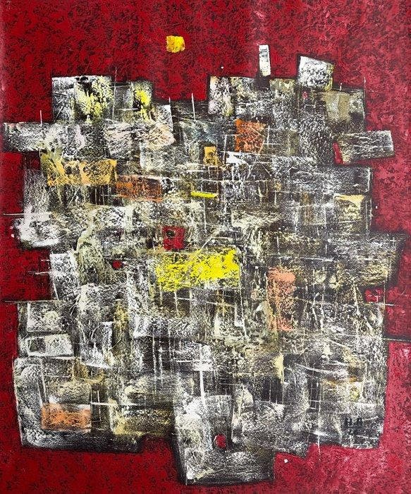 Hoang Anh (1984) - Impression 120 100 cm, Antiek en Kunst, Kunst | Schilderijen | Modern