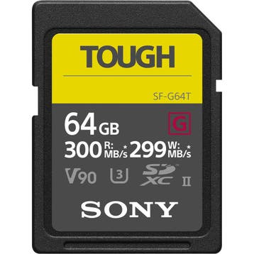 Sony 64GB SF-G Tough UHS-II SDXC, Ophalen of Verzenden, Nieuw, Overige typen, Sony