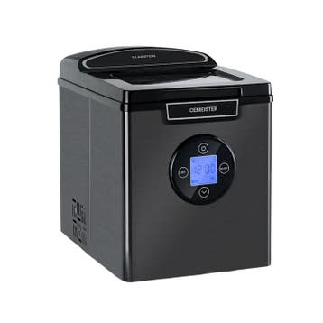 IJsmachine IJsblokjes Icemaker Crushed IJs 12 kg/dag Zwart, 1 tot 2 liter, Ophalen of Verzenden, Refurbished
