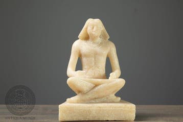 Replica van Oud-Egypte Albast zittende Egyptische schrijver