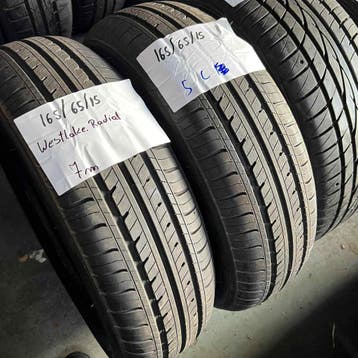 2 x Westlake 165-65-15 Zomerbanden 7mm, Gebruikt, 15 inch, Ophalen of Verzenden, Band(en)